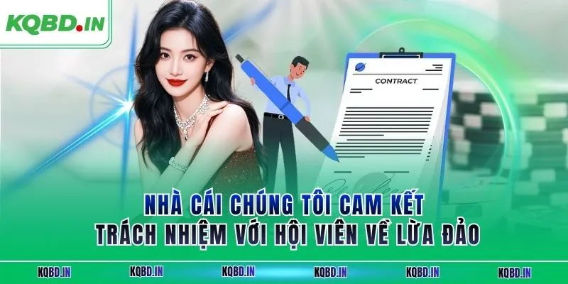 Nhà cái chúng tôi cam kết trách nhiệm với hội viên về lừa đảo